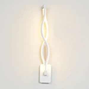 چراغ دیواری LED، مناسب برای اتاق‌خواب (کنار تخت)، راهرو و دکوراسیون داخلی منزل؛ ساخته‌شده از آلومینیوم ارتفاع حدود 45 سانت 