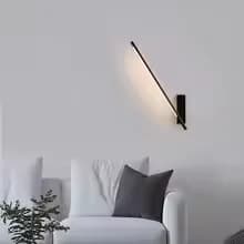 جدیدترین دیوارکوب شارژی خطی مدرن وارداتی با چرخش به جهت های مختلف دارای ریموت کنترل و شارژر تایپ c به طول 80 سانت