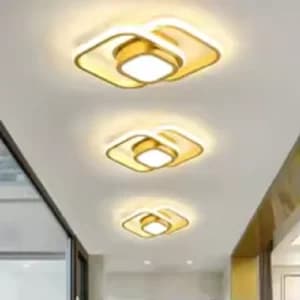 چراغ سقفی LED مدرن با بدنه سفید و نور سه حالته ، لامپ سقفی راهرو، وسایل روشنایی داخلی کلوزت روم ، روشنایی لاندری روم ، روشنایی کتابخانه و بالکن ، روشنایی دفتر و مطب 