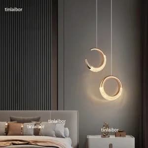 لوستر آویز فوق مدرن دوتایی و تکی وارداتی برای کافی بار و باکس کابینت و جزیره و رستوران و کنار تختخواب و جاکفشی و بالای جزیره