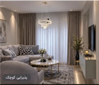 جدیدترین لوستر اتاق خواب دخترانه با اویز گل زیبا قطر 50 سانت با نور ال ای دی سه حالته کد 4148 