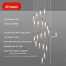 لوکس ترین لوستر آویز وارداتی برای دکوراسیون عروسی/ LED روشنایی ویلا /چراغ آویز سقفی اتاق نشیمن مدرن/ چراغ تزئینی لوستر راه پله و دوپلکسی و تریبلکسی 