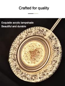 لوستر آویز لوکس و خاص وارداتی مدرن با اکرولیک طرحدار و آبکاری درجه یک 